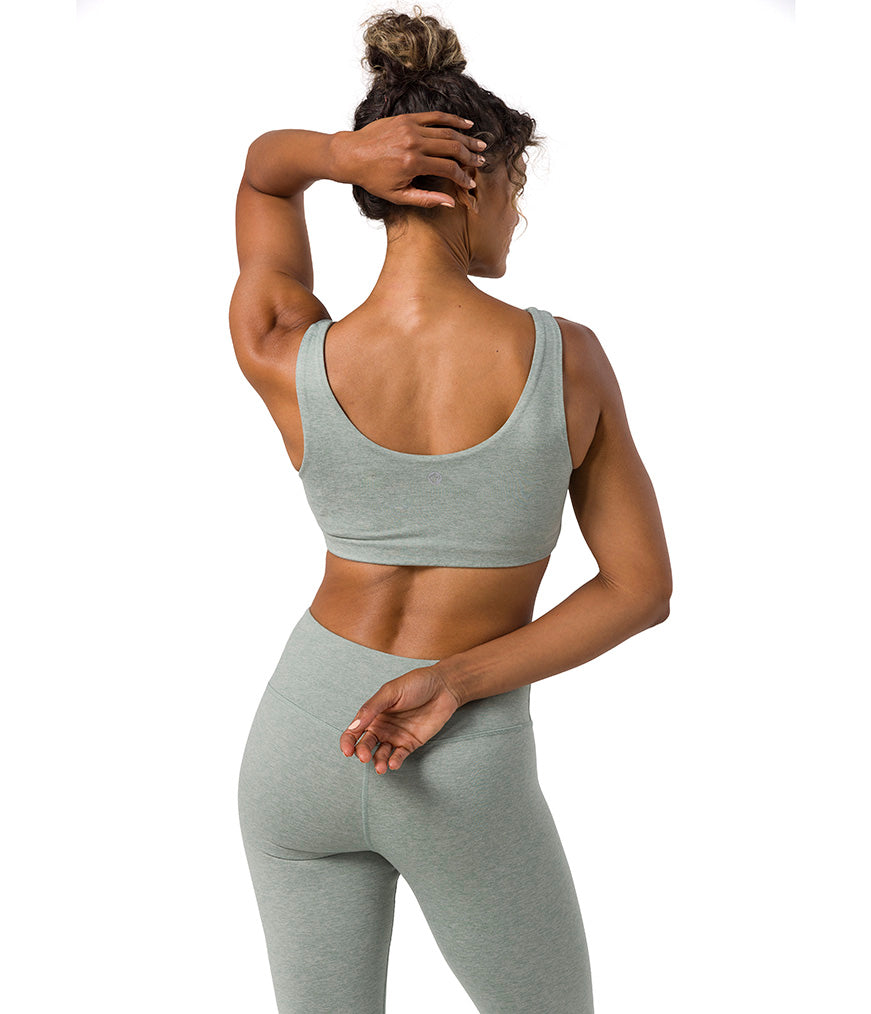 Dhara Bra - Avian Heather - Rear View - Gallery Image 7 | Manduka | Manduka NZ