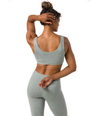 Dhara Bra - Avian Heather - Rear View - Gallery Image 7 | Manduka | Manduka NZ