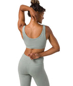 Dhara Bra - Avian Heather - Rear View - Gallery Image 8 | Manduka | Manduka NZ