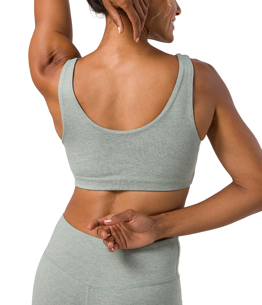 Dhara Bra - Avian Heather - Rear View - Gallery Image 9 | Manduka | Manduka NZ