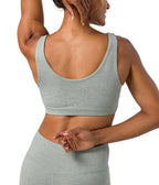 Dhara Bra - Avian Heather - Rear View - Gallery Image 9 | Manduka | Manduka NZ