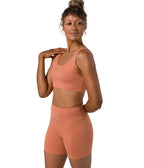 Dhara Bra - Clay Heather - Side View - Gallery Image 5 | Manduka | Manduka NZ