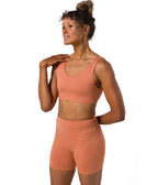 Dhara Bra - Clay Heather - Side View - Gallery Image 6 | Manduka | Manduka NZ