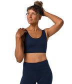 Dhara Bra - Midnight Heather - Front View - Gallery Image 7 | Manduka | Manduka NZ