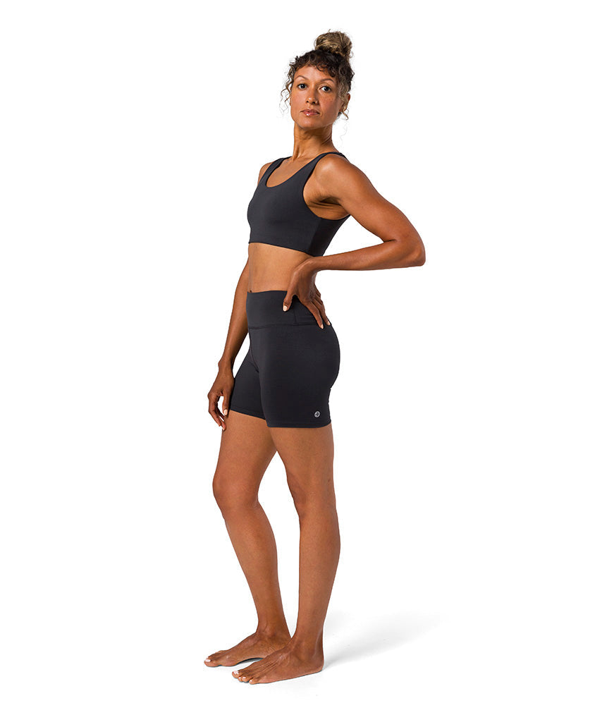 Dhara Bra - Phantom - Side View - Gallery Image 1 | Manduka | Manduka NZ