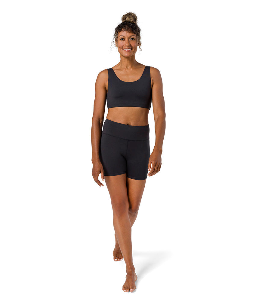 Dhara Bra - Phantom - Front View - Gallery Image 2 | Manduka | Manduka NZ