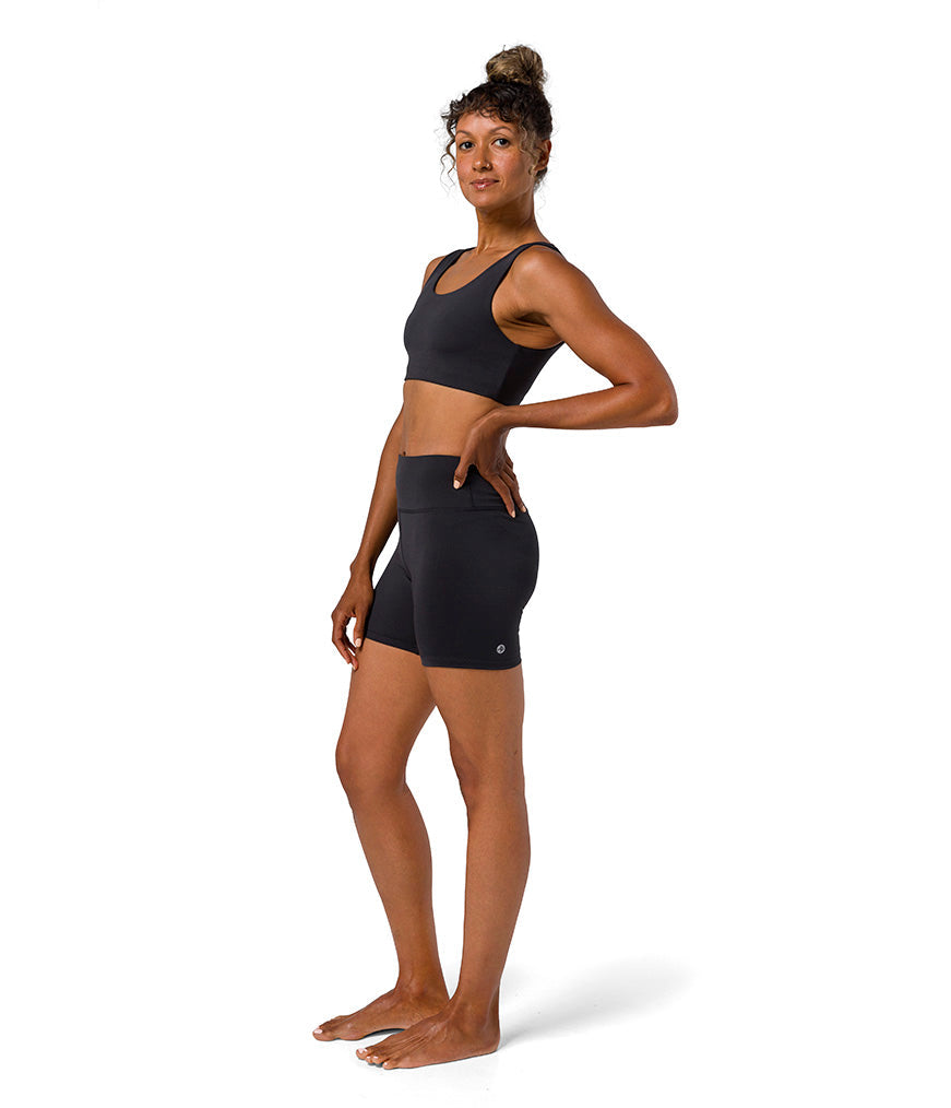 Dhara Bra - Phantom - Sidw View - Gallery Image 3 | Manduka | Manduka NZ