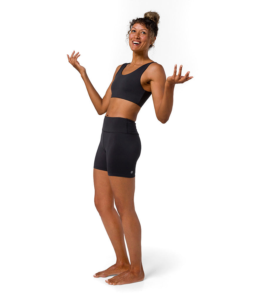 Dhara Bra - Phantom - Side View - Gallery Image 5 | Manduka | Manduka NZ