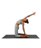 Dhara Capri Legging - Avian Heather - model in asana on PRO Yoga Mat - Gallery Image 6 | Manduka | Manduka NZ