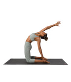 Dhara Capri Legging - Avian Heather - model in asana on PRO Yoga Mat - Gallery Image 7 | Manduka | Manduka NZ