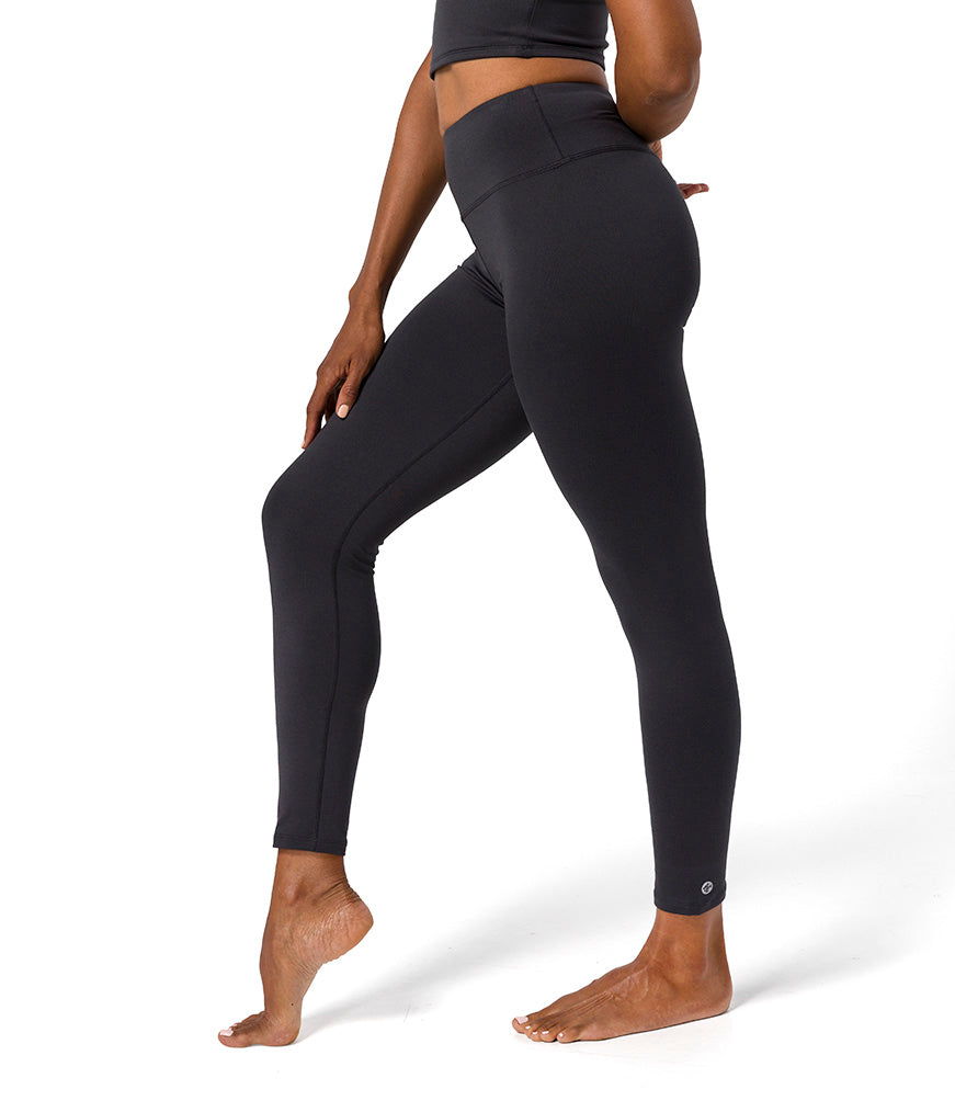 Dhara Legging - Phantom - Side View - Gallery Image 1 | Manduka | Manduka NZ