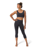 Dhara Capri Legging - Phantom - Front View - Gallery Image 1 | Manduka | Manduka NZ