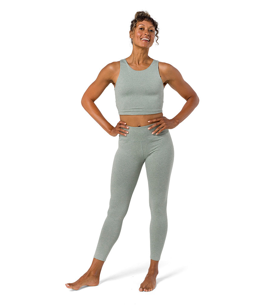 Dhara Tank - Avian Heather - Front View - Gallery Image 1 | Manduka | Manduka NZ