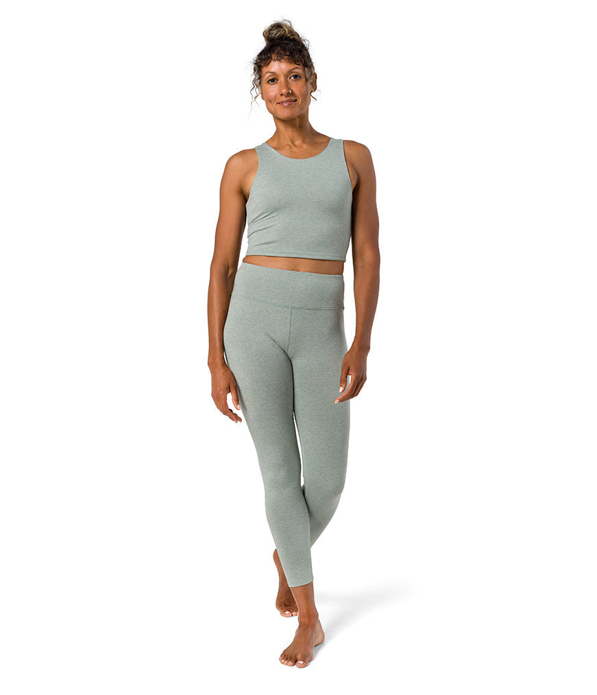 Dhara Tank - Avian Heather - Front View - Gallery Image 2 | Manduka | Manduka NZ