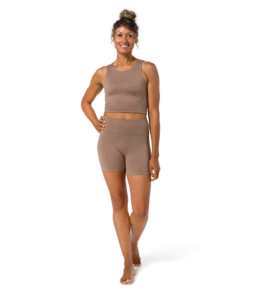 Dhara Tank - Lions Mane Heather - Front View - Gallery Image 1 | Manduka | Manduka NZ