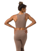 Dhara Tank - Lions Mane Heather - Rear View - Gallery Image 8 | Manduka | Manduka NZ