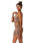 Dhara Tank - Lions Mane Heather - Side View - Gallery Image 4 | Manduka | Manduka NZ