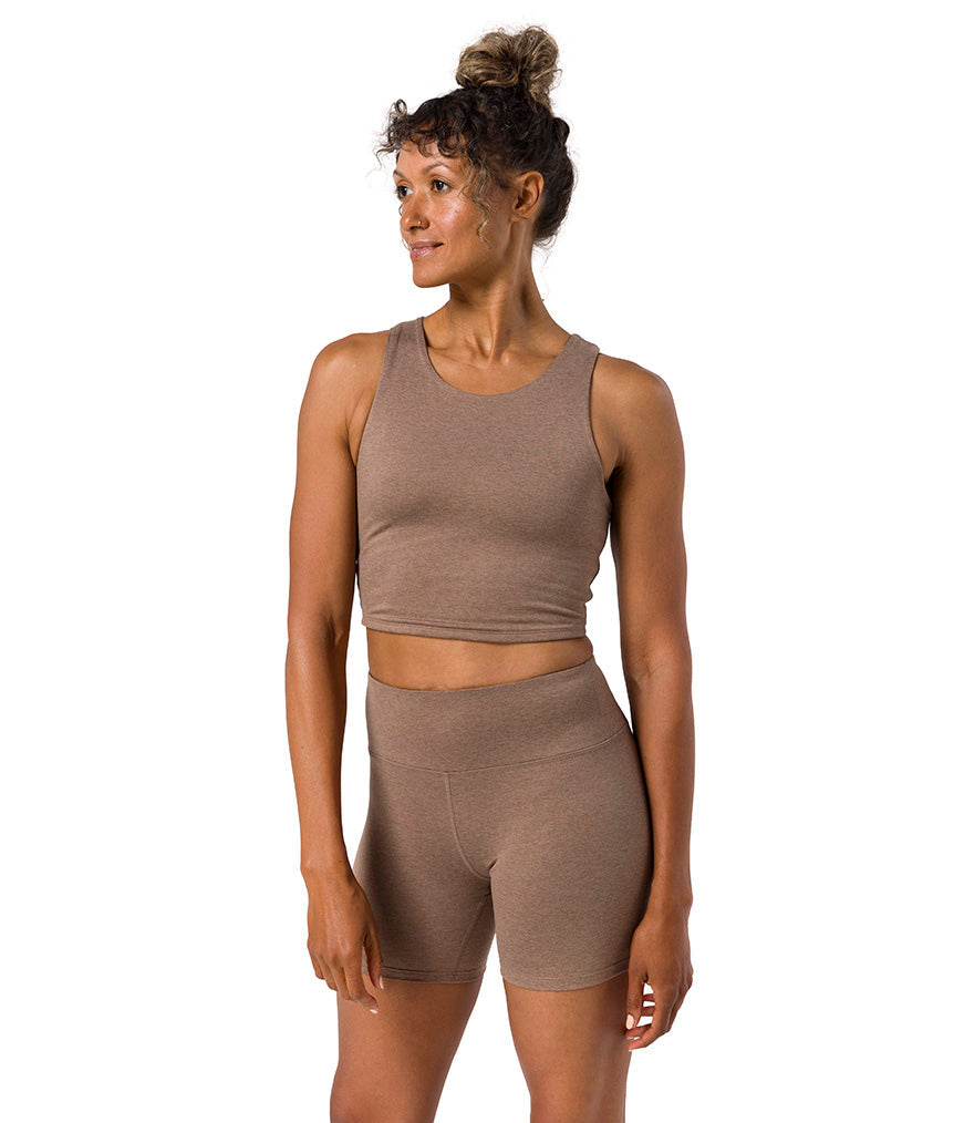 Dhara Tank - Lions Mane Heather - Front View - Gallery Image 9 | Manduka | Manduka NZ