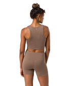 Dhara Tank - Lions Mane Heather - Rear View - Gallery Image 6 | Manduka | Manduka NZ