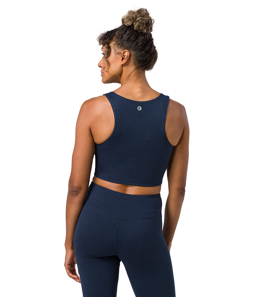 Dhara Tank - Midnight - Rear View - Gallery Image 2 | Manduka | Manduka NZ