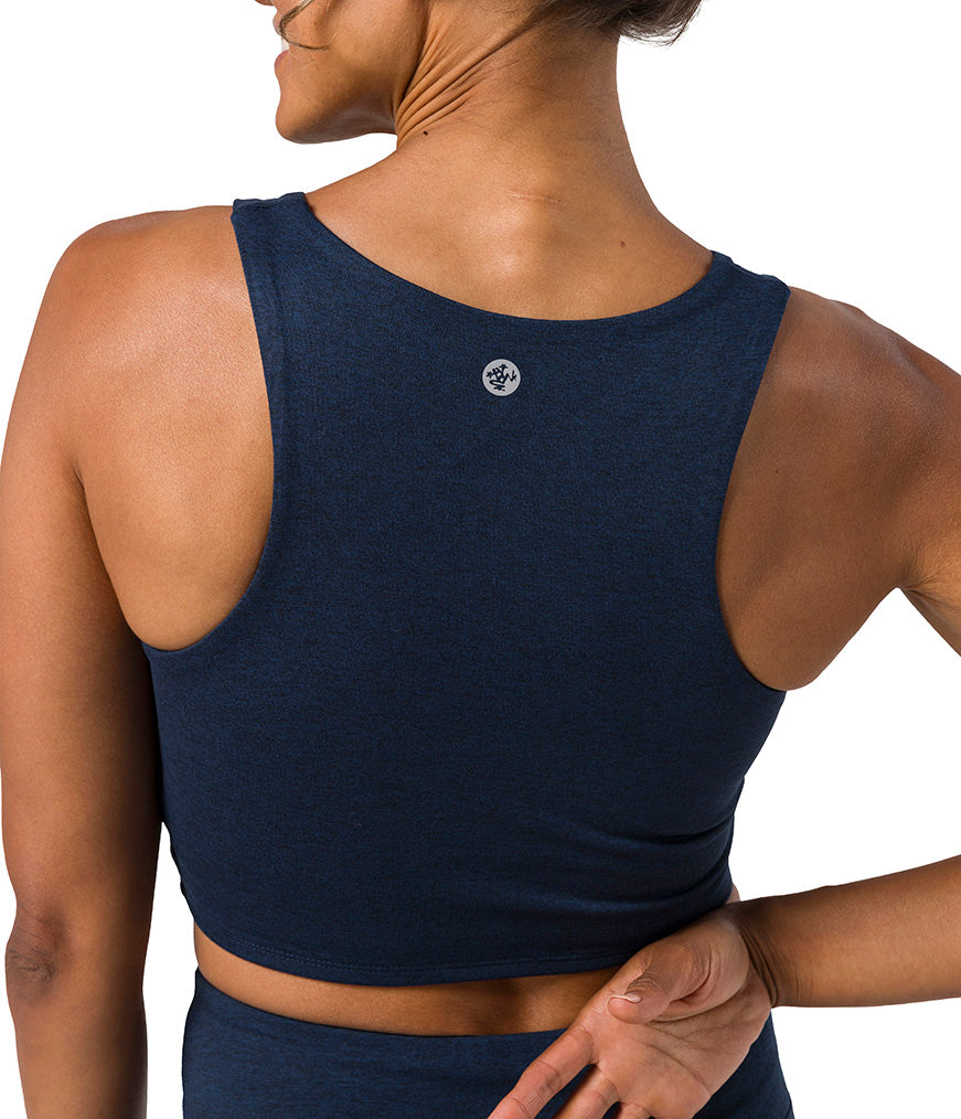 Dhara Tank - Midnight - Rear View - Gallery Image 3 | Manduka | Manduka NZ