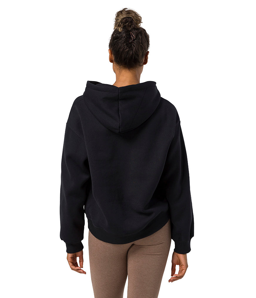 Half Moon Hoodie - Black - Rear View - Gallery Image 6 | Manduka | Manduka NZ