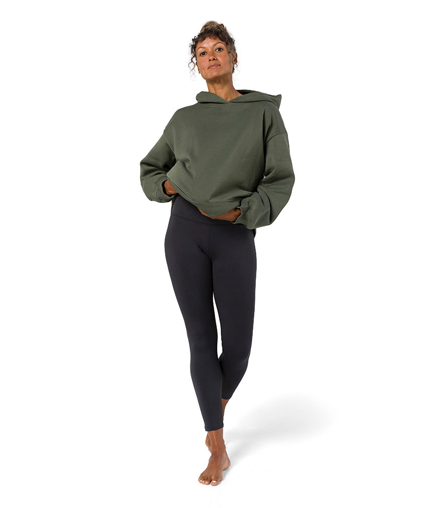 Half Moon Hoodie - Earth - Front View - Gallery Image 3 | Manduka | Manduka NZ