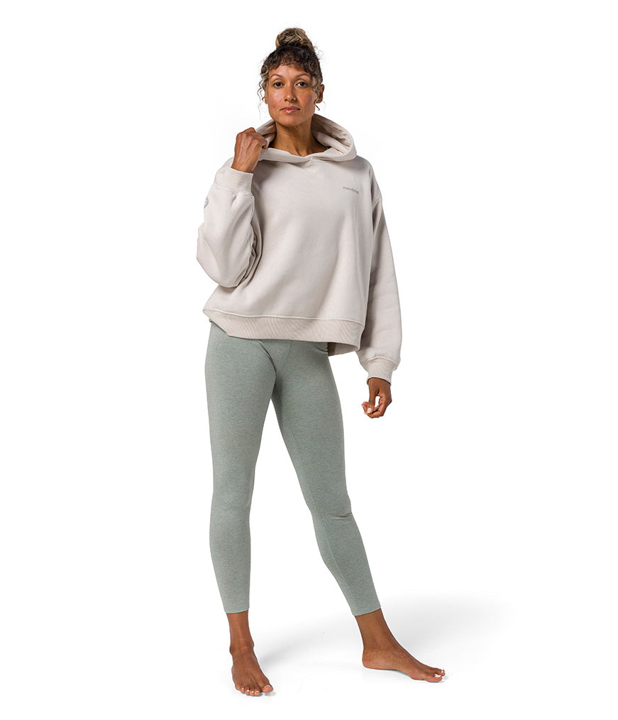 Half Moon Hoodie - Salt - Front View - Gallery Image 1 | Manduka | Manduka NZ