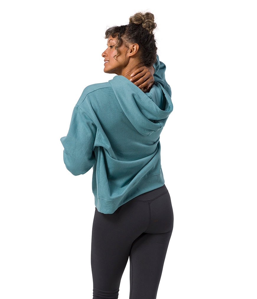 Yin Hoodie - Beetle - Rear View - Gallery Image 2 | Manduka | Manduka NZ