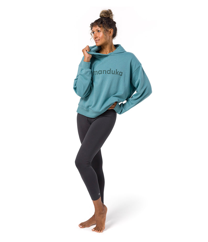 Yin Hoodie - Beetle - Front View - Gallery Image 3 | Manduka | Manduka NZ