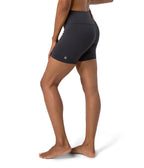 Dhara Short - Phantom - Side View - Gallery Image 6 | Manduka | Manduka NZ