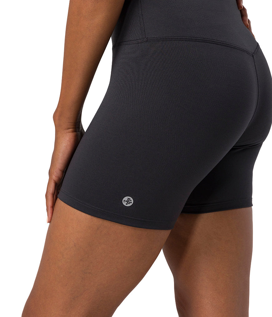 Dhara Short - Phantom - Side View - Gallery Image 7| Manduka | Manduka NZ