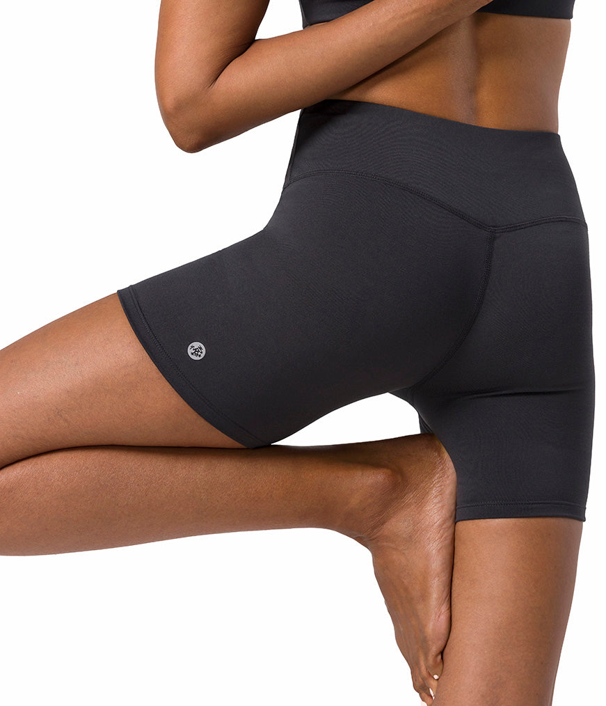 Dhara Short - Phantom - Rear View - Gallery Image 8 | Manduka | Manduka NZ