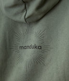 Half Moon Hoodie - Earth - Fabric & Logo - Gallery Image 2 | Manduka | Manduka NZ