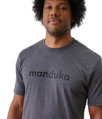 Vinyassa Tee Men - Jet Black Heather - Front View - Gallery Image 3 | Manduka | Manduka NZ