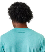 Vinyassa Tee Men - New Viridian - Shoulder View - Gallery Image 3 | Manduka | Manduka NZ