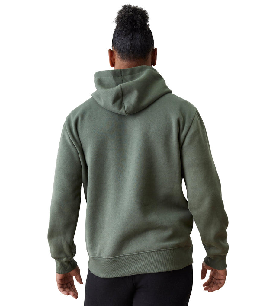 Mens Half Moon Hoodie - Earth - Rear View - Gallery Image 2 | Manduka | Manduka NZ