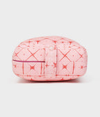 Manduka Enlight Rectangular Bolster - Star Dye Coral - end on + handle | Manduka NZ