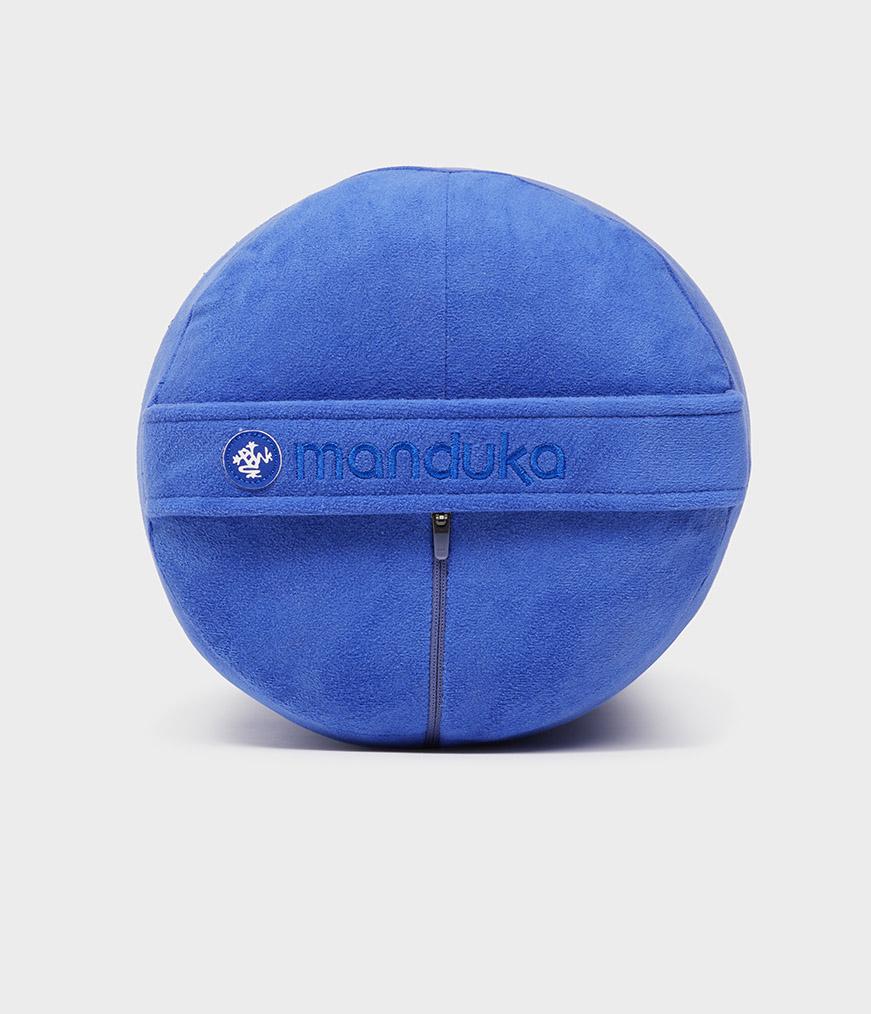 Manduka Enlight Round Bolster - Surf - side on + handle | Manduka NZ