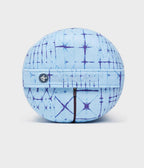 Manduka Enlight Round Bolster - Star Dye Clear Blue - side on + handle | Manduka NZ