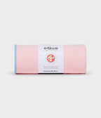 Manduka eQua Mat Towel - Coral - rolled | Manduka NZ