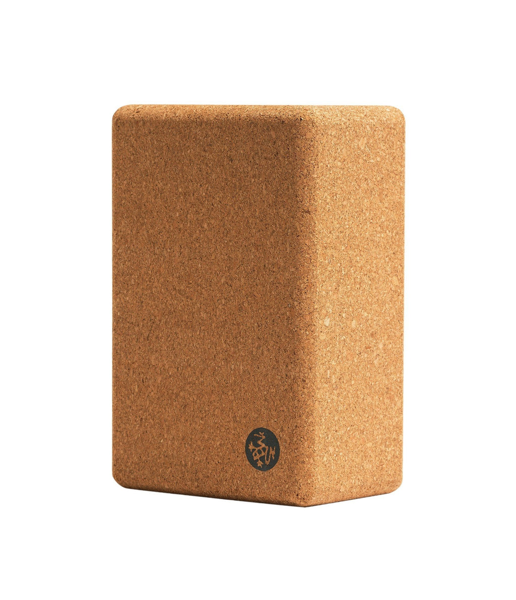 Manduka Cork Yoga Block - vertical profile | Manduka NZ