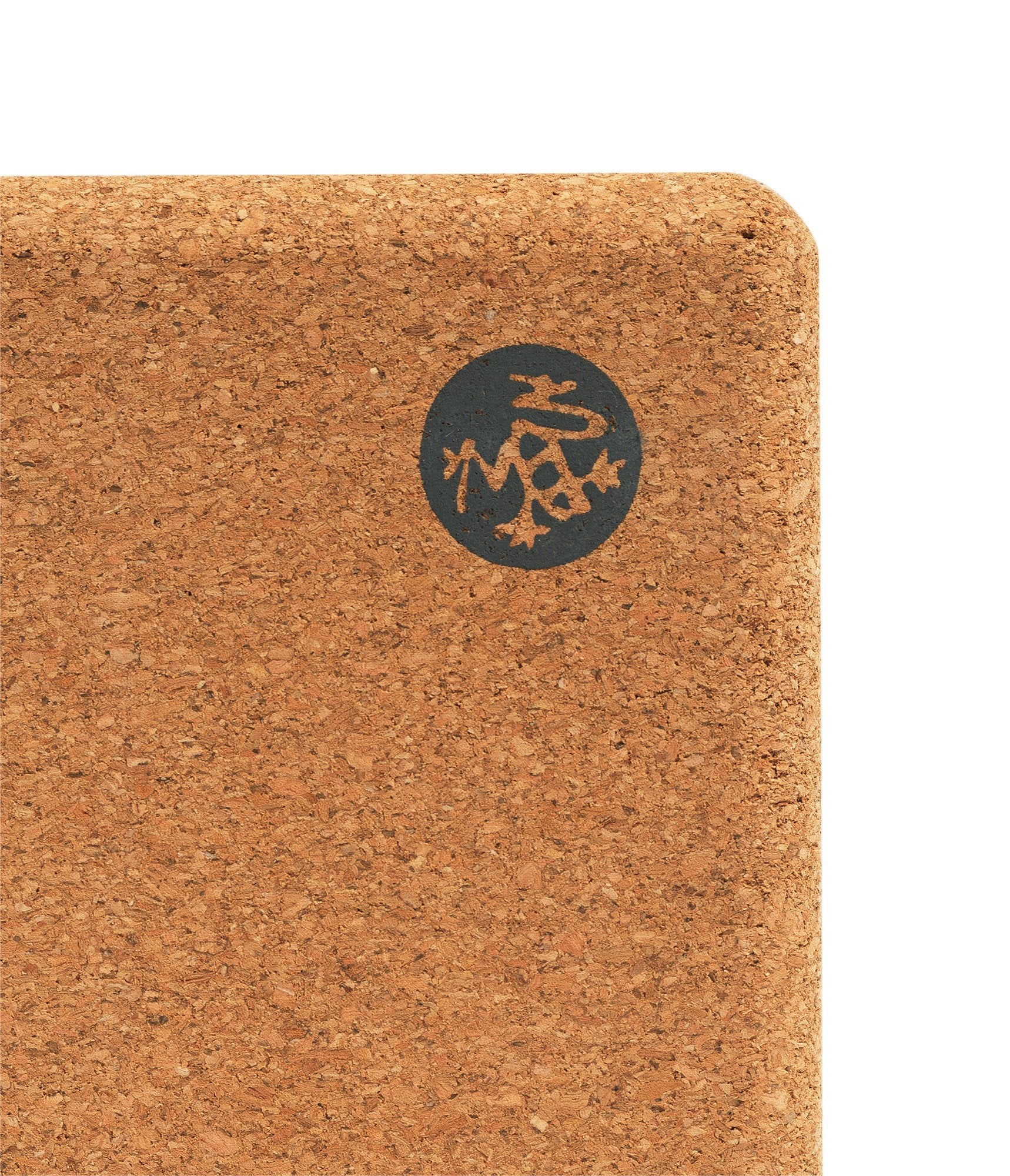 Manduka Cork Yoga Block - logo | Manduka NZ