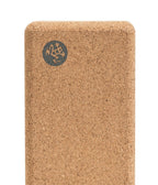 Manduka Lean Cork Yoga Block - logo | Manduka NZ