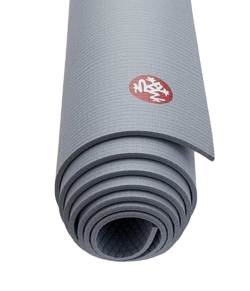 Manduka PROLite 5mm - Shadow - rolled end on | Manduka NZ