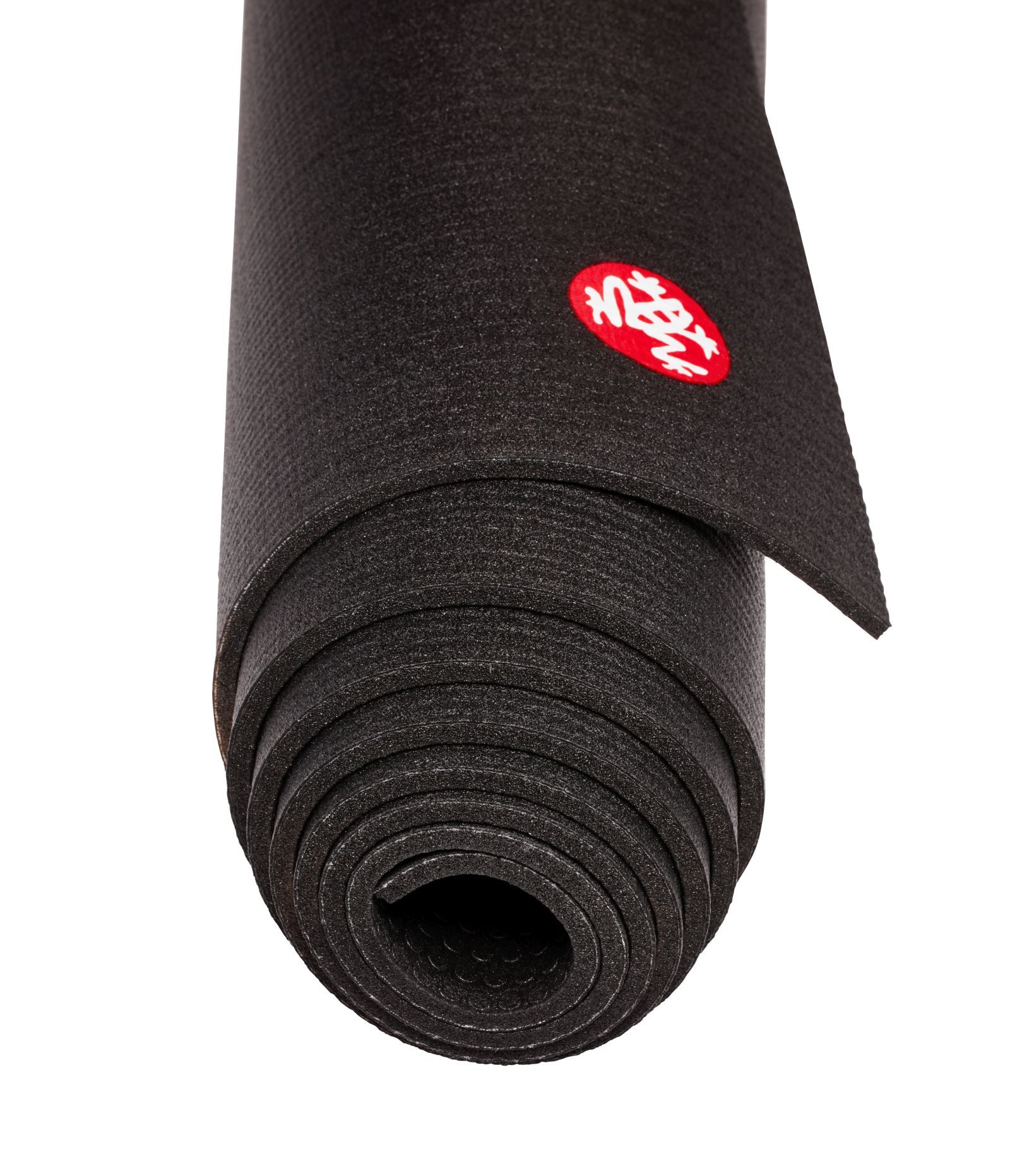 Manduka PROLite 5mm - Black - rolled end on | Manduka NZ