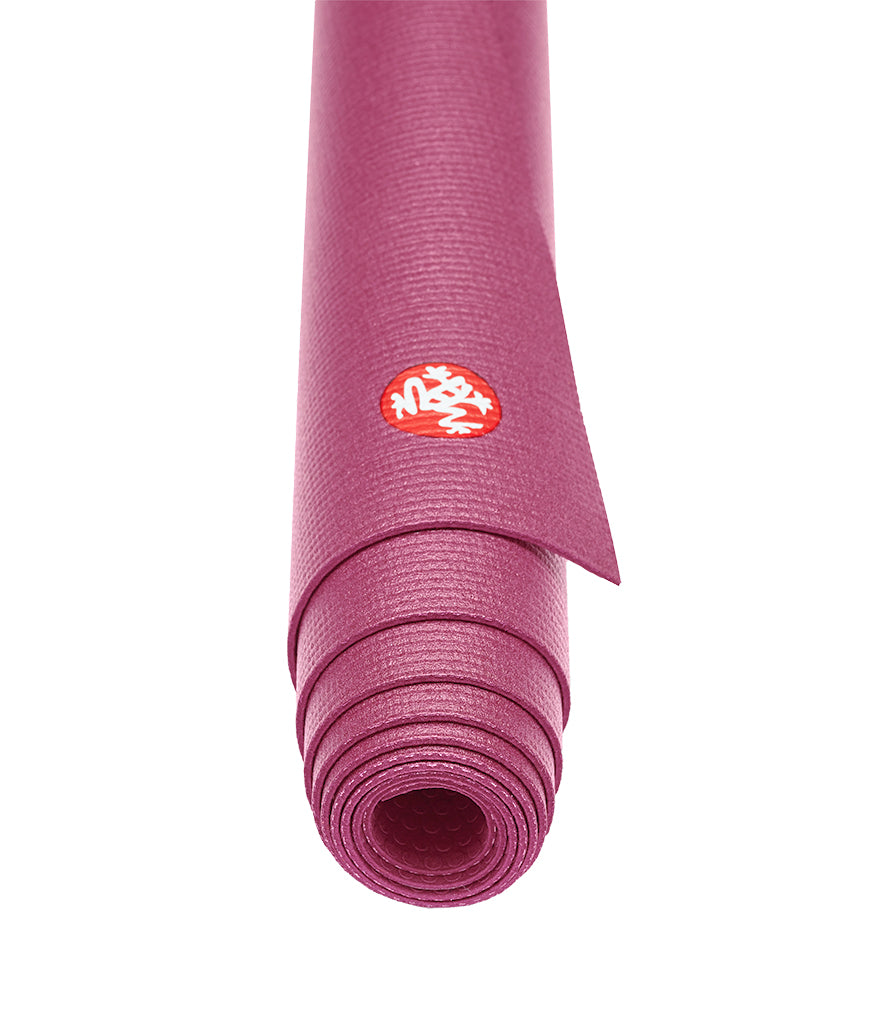 Manduka PRO Travel 2.5mm Yoga Mat - Majesty - rolled end on | Manduka NZ