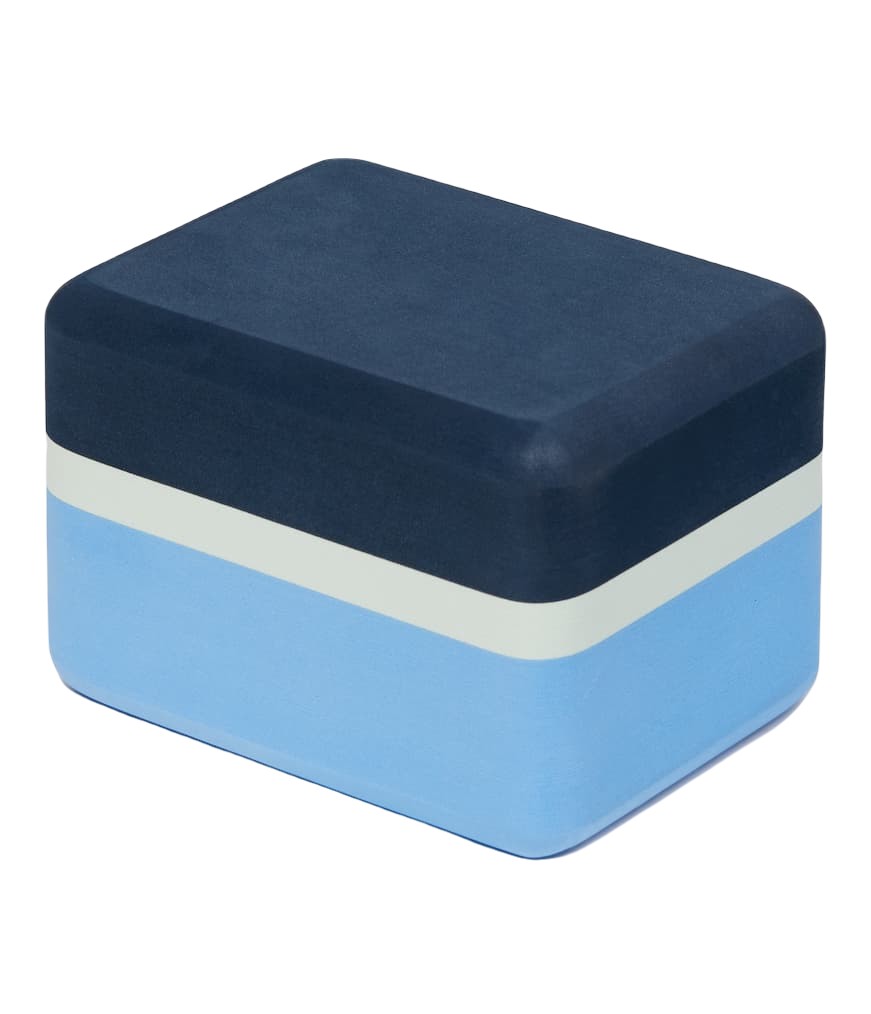 Manduka Recycled Foam Mini Block - Surf - horizontal 45 degree angle | Manduka NZ