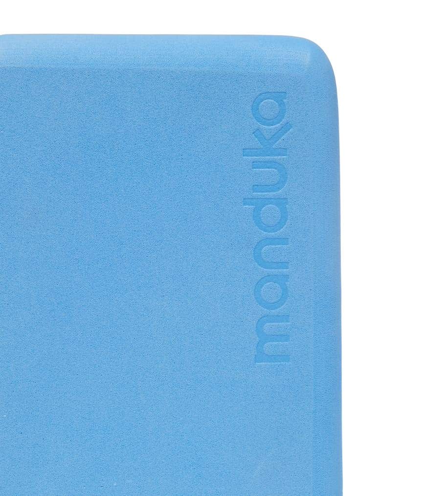Manduka Recycled Foam Mini Block - Surf - logo image | Manduka NZ