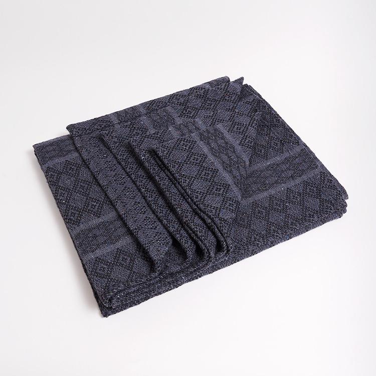 Manduka Cotton Blanket - Thunder - folded without logo | Manduka NZ